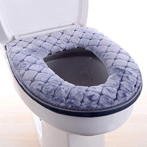 Soft Thicker Warmer Washable Toilet Seat Cover Pads