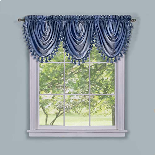 Soft Waterfall Valance Window Curtains