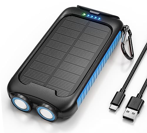 Solar Charger Power Bank - Reliable and Versatile External Battery Pack by Nuynix