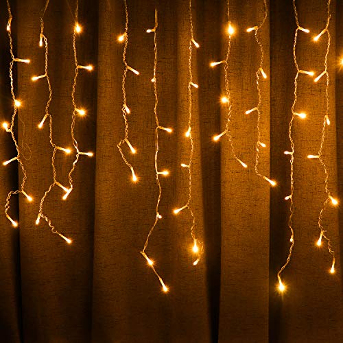 Solar Icicle String Lights