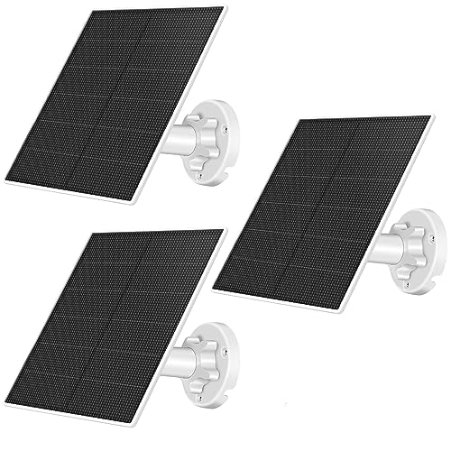 SANKABA 5W Solar Panel Charger for Security Camera (3 Pack)