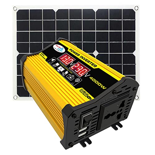 Solar Power System with Power Inverter, Solar Panel Kit