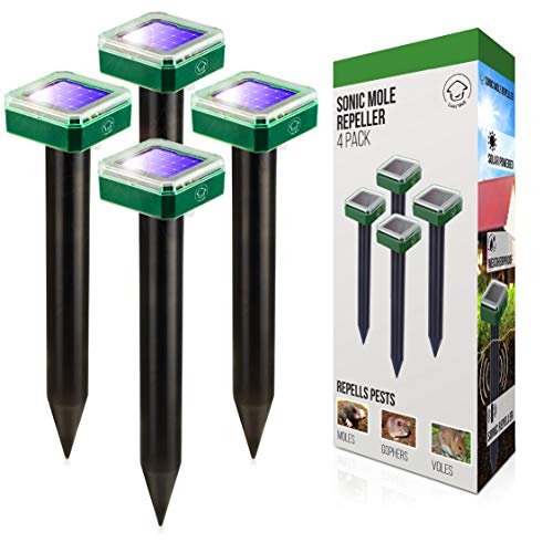 Solar Sonic Pest Repeller Stakes - Outdoor Pest Repellent