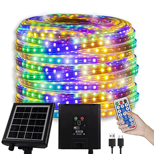 Solar Strip Lights - Color Changing Waterproof LED