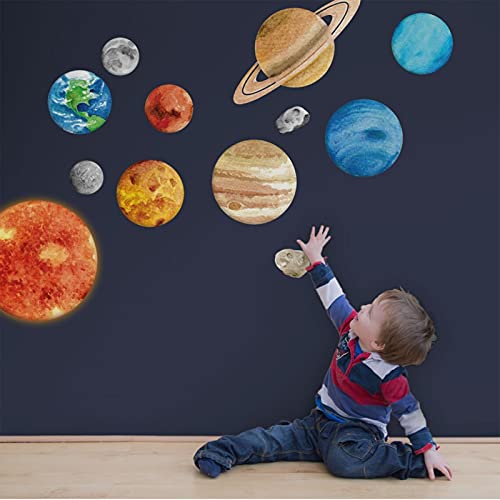 Galactic Wall Stickers for Kids - Large Planet Decals