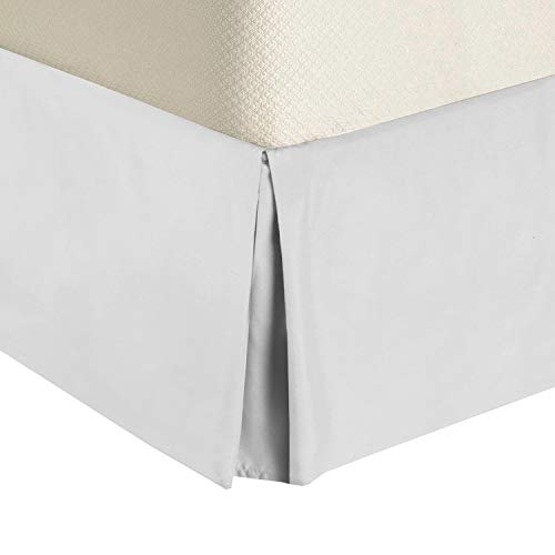 Solid 300 Thread Count Cotton Full Pleated Bed Skirt