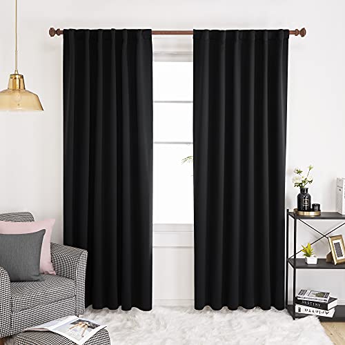 Solid Blackout Curtains for Sliding Glass Door