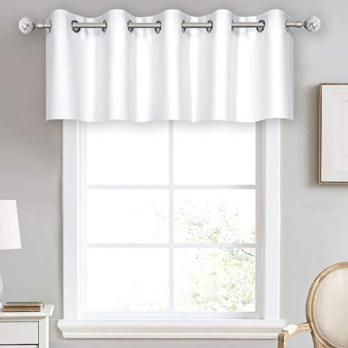 Solid Off White Grommet Valance