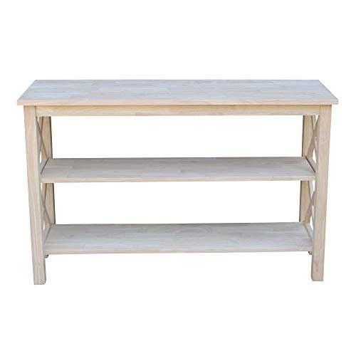 Solid Wood Console or Sofa Table: International Concepts Hampton