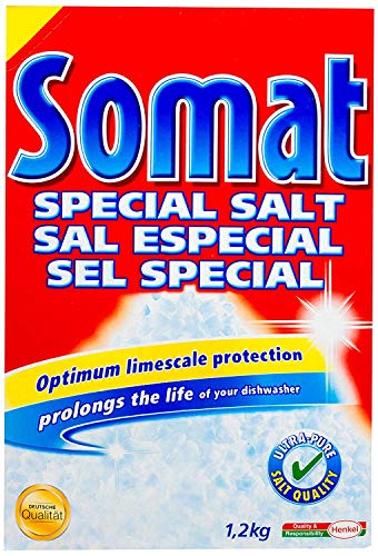 Somat Dishwasher Salt - Lime Protection, Soft Water, Anti-Stains - 2 Pack