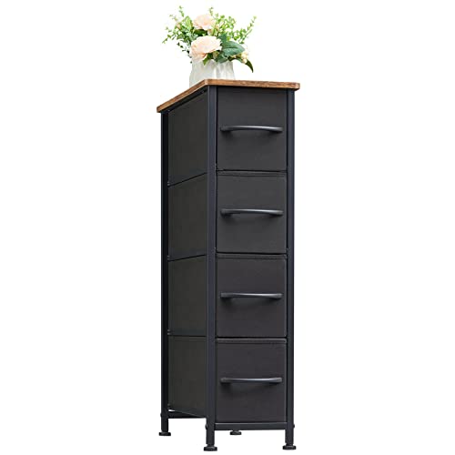 Somdot Narrow Dresser with 4 Drawers