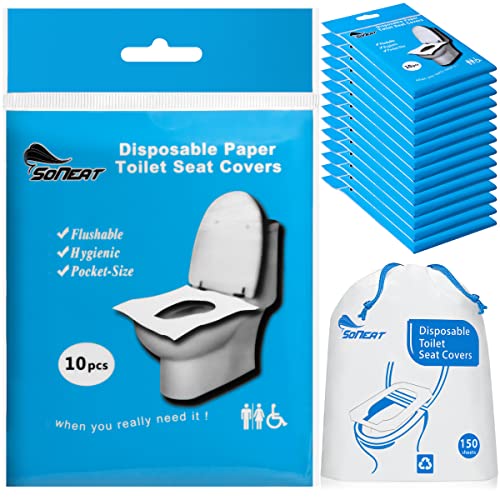 SoNeat Disposable Toilet Seat Covers - Extra-Large Thick Flushable Seat Covers