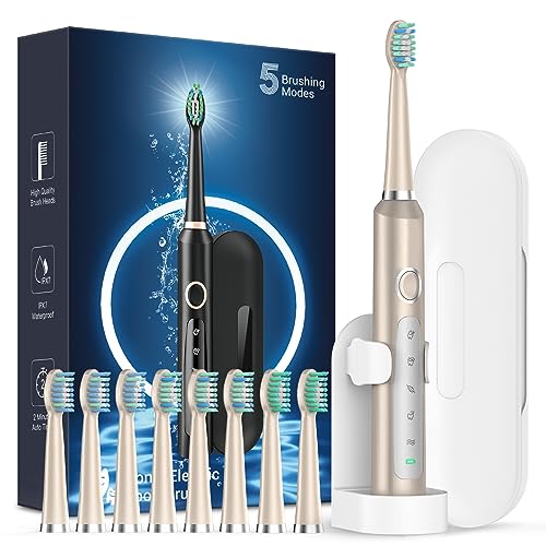 Sonic Electric Toothbrush for Adults - Powerful Cleaning and Teeth Whitening