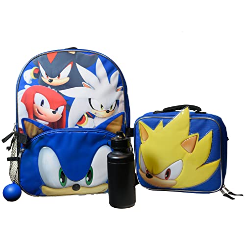 Sonic the Hedgehog Kids 4 Piece Backpack Set
