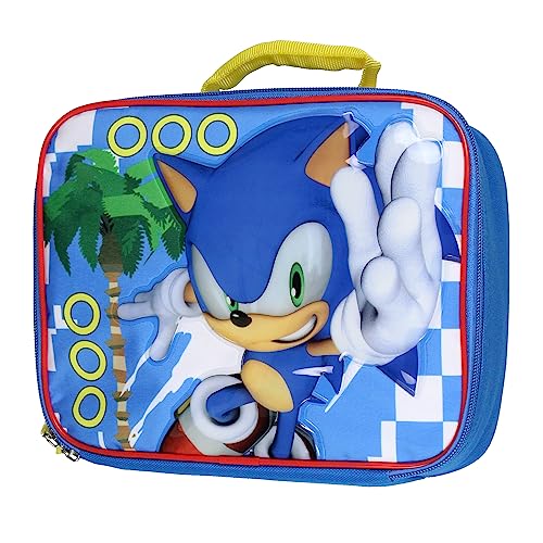 Sonic The Hedgehog Backpack Set Kids 4 Piece Camo Lunch Box Water