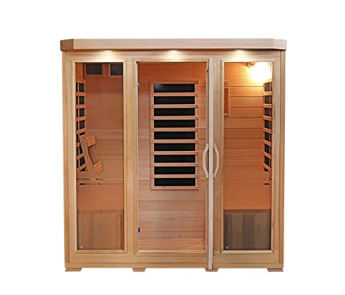 Sonoma 4 Person Sauna with Infrared Heaters and Chromo Therapy Lighting
