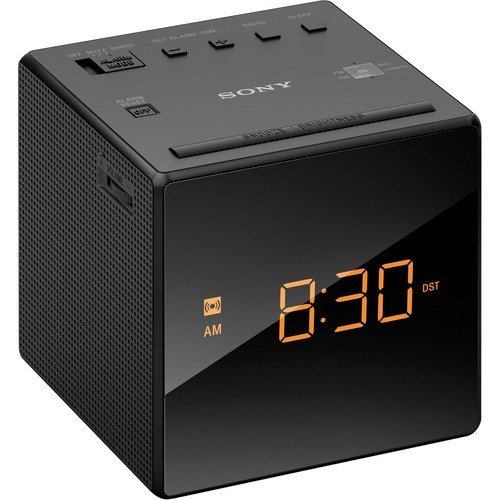 Sony AM/FM Alarm Clock Radio with Adjustable Brightness Control