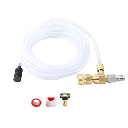 Sooprinse 4000 PSI High Pressure Washer Soap Injector Kit with 16 Ft Siphon Hose