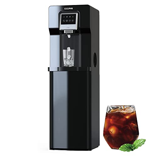 SOOPYK Bottom Loading Water Dispenser Cooler with Ice Maker - Black