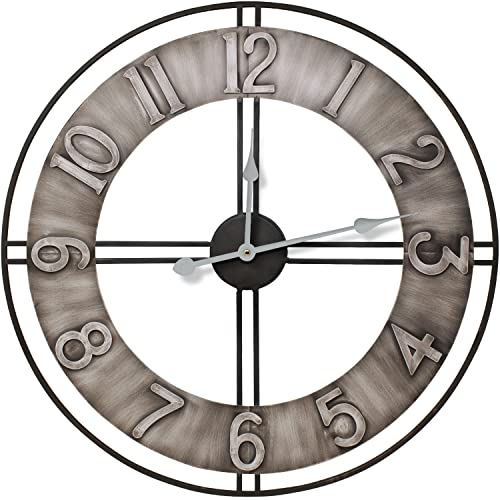 Sorbus Large Wall Clock, 24" Decorative for Kitchen, Bedrooms, Office