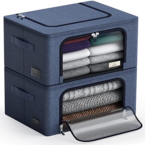 Sorbus Storage Bins - Stackable & Foldable Clothes Organizer Bags