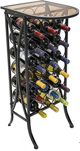 Sorbus Wine Rack Stand Bordeaux Chateau Style