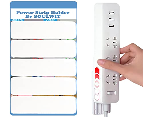 SOULWIT Power Strip Holder - Cable Management System