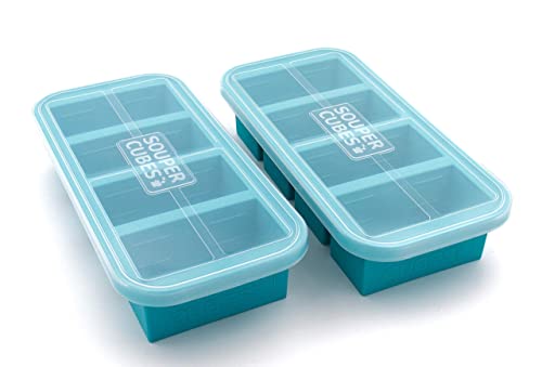 Souper Cubes 1-Cup Silicone Freezing Tray With Lid