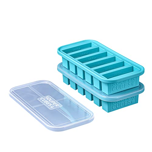 Souper Cubes 1/2 Cup Freezing Tray with Lid - Pack of 2