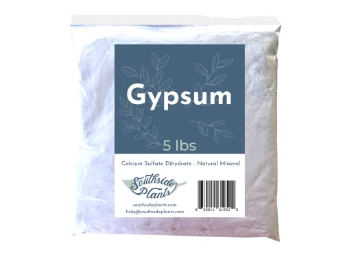 Southside Plants 5 lb Gypsum - Natural Mineral Calcium Sulfate Dihydrate Powder