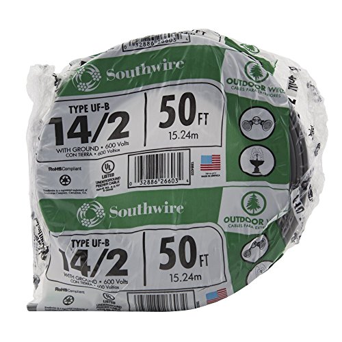 Southwire 13054222 UF Wire 50-Foot