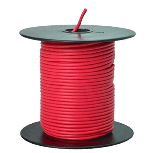 Southwire 55667423 Primary Wire, 18-Gauge Bulk Spool, 100-Feet, Red