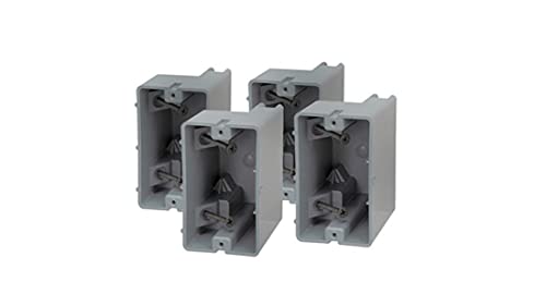 Southwire Smart Depth Adjustable Box, 1 Gang, 18.5 cu. in. Gray (Pack of 4)