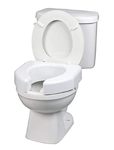3-Inch Elevated Toilet Seat for Standard/Elongated Toilets - White