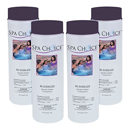 SpaChoice Re-Energize Oxidizing Spa Shock for Spas, 2lbs, Pack of 4