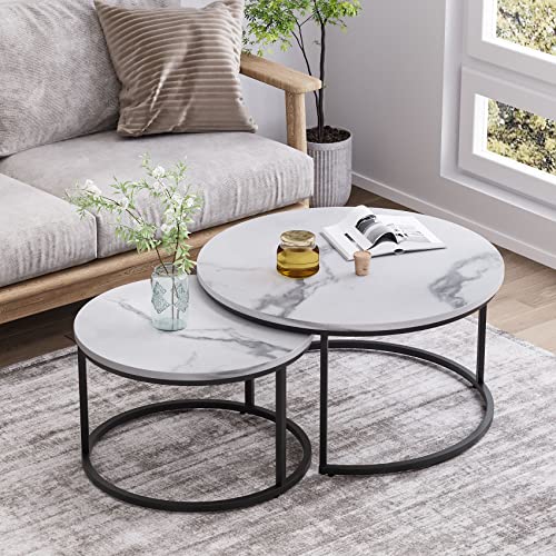 Space-saving Nesting Coffee Table Set