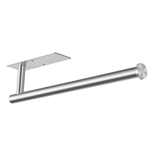 Space-Saving Stainless Steel Paper Towel Holder for Kitchen