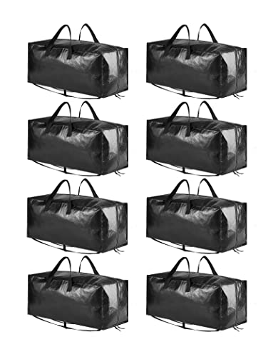 SpaceAid Extra Large Storage Totes with Backpack Straps (8 Pack)