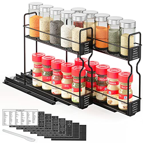 SpaceAid Pull Out Spice Rack Organizer