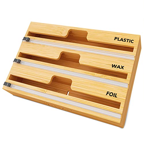 SpaceAid Wrap Organizer with Cutter and Labels