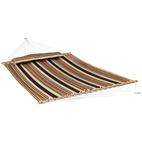 Spacious and Comfortable Sunnydaze Quilted Double Hammock