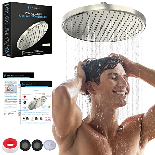 Sparkpod 10 Inch Rain Shower Head - Luxury and Convenience