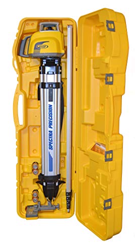 Spectra Precision LL300N-1 Laser Level, Self Leveling Kit with HL450 Receiver, Clamp, 15' Grade Rod / 10ths and Tripod, Yellow