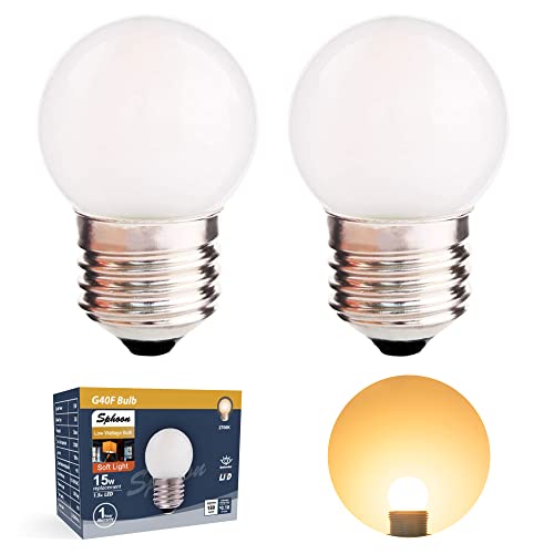 Sphoon G40 1.5w LED Bulb, Equivalent to 15W, Pack of 2