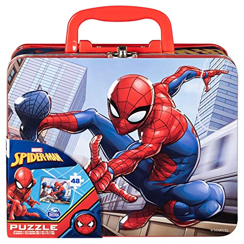 Spiderman Lunch Tin Box with Puzzle Inside