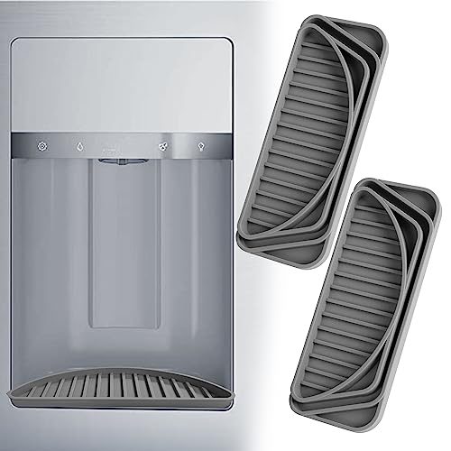 4 Pieces Refrigerator Drip Tray Refrigerator Drip Catcher Mini Fridge Drip  Pan Drip Trays for Beverage Refrigerator Water Dispenser Universal Cuttable