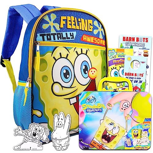 Spongebob Backpack with Lunch Box Mrs Puff Heat Insulated Lunchbox