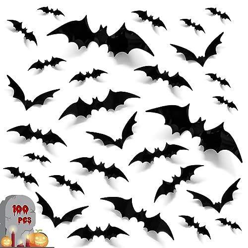 Spooky 3D Bat Wall Decor: Perfect Halloween Decorations