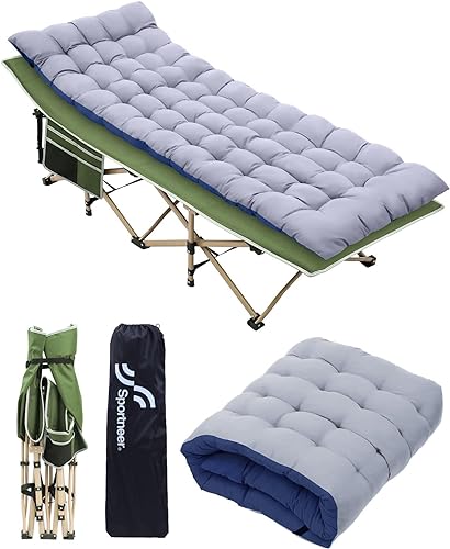 Sportneer Heavy Duty Portable Camping Cot with Mattress