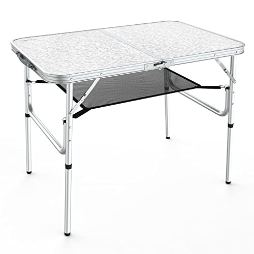 Sportneer Camping Table - Adjustable Height Portable Camp Table